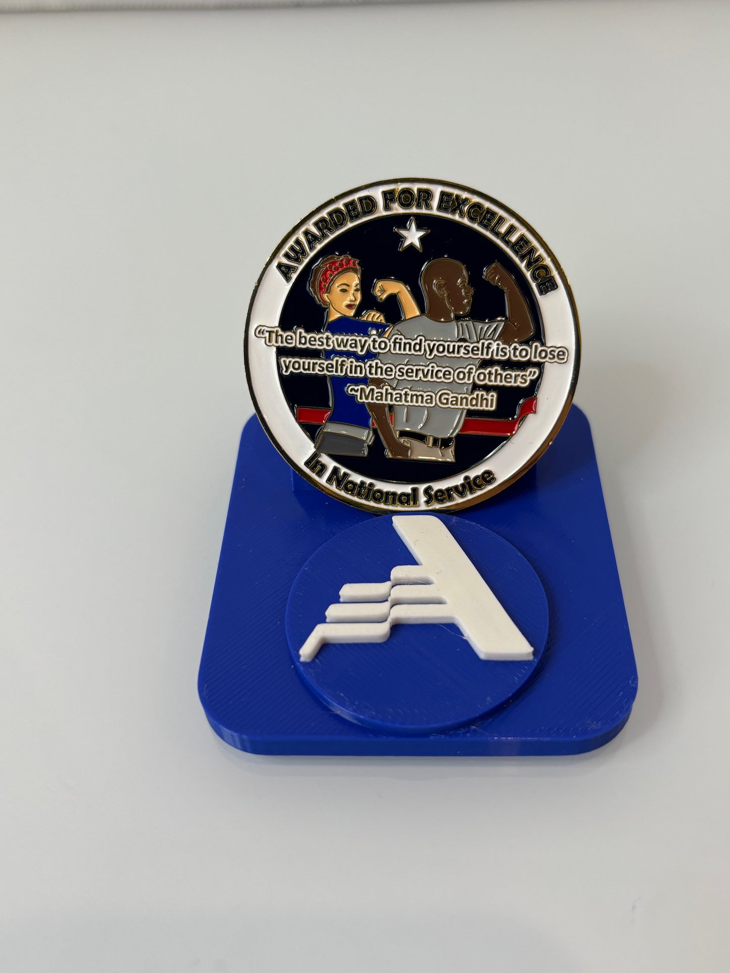 AmeriCorps Challenge Coin Stand