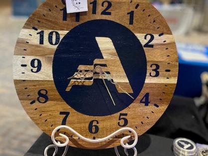 AmeriCorps Handcrafted Wood Clock